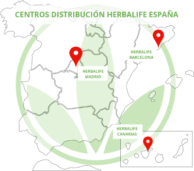 Centros distribución Herbalife en España