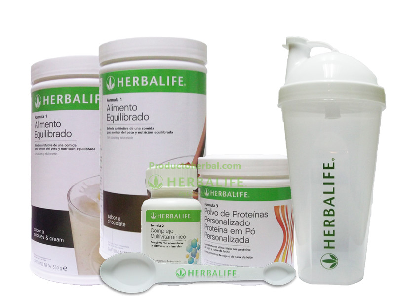 Herbalife productos en un pack para ganar peso